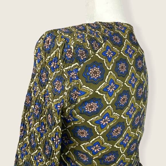 NWT Spencer + Shaw Olive Green/Royal Blue Dress XS - Picture 9 of 16